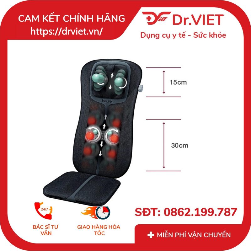 Đệm ghế massage Beurer MG254 13 Đệm ghế massage Beurer MG254