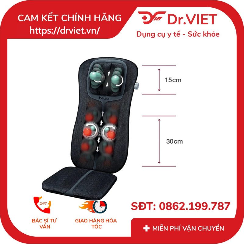 Đệm ghế massage Beurer MG254 16 Đệm ghế massage Beurer MG254