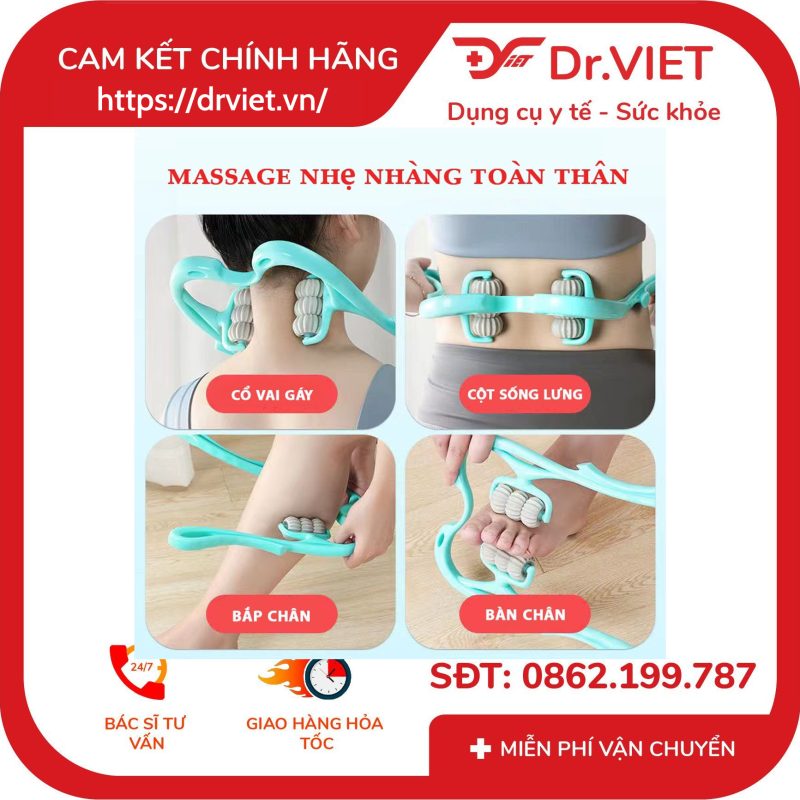 Dụng Cụ Massage Cổ Vai Gáy 6 Bi Cầm Tay Giúp Giảm Đau Tê Nhức Mỏi 10 Dụng Cụ Massage Cổ Vai Gáy 6 Bi Cầm Tay Giúp Giảm Đau Tê Nhức Mỏi