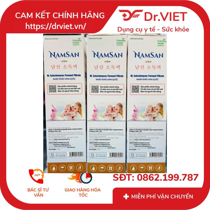 Dung dịch vệ sinh NAMSAN hộp 1 chai 150ml 13 Dung dịch vệ sinh NAMSAN hộp 1 chai 150ml