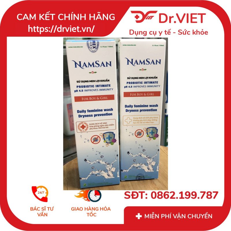Dung dịch vệ sinh NAMSAN hộp 1 chai 150ml 11 Dung dịch vệ sinh NAMSAN hộp 1 chai 150ml