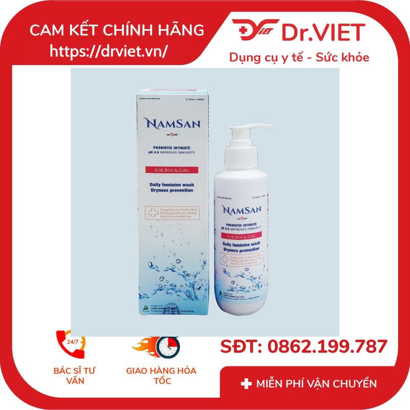 Alternative view of Dung dịch vệ sinh NAMSAN hộp 1 chai 150ml