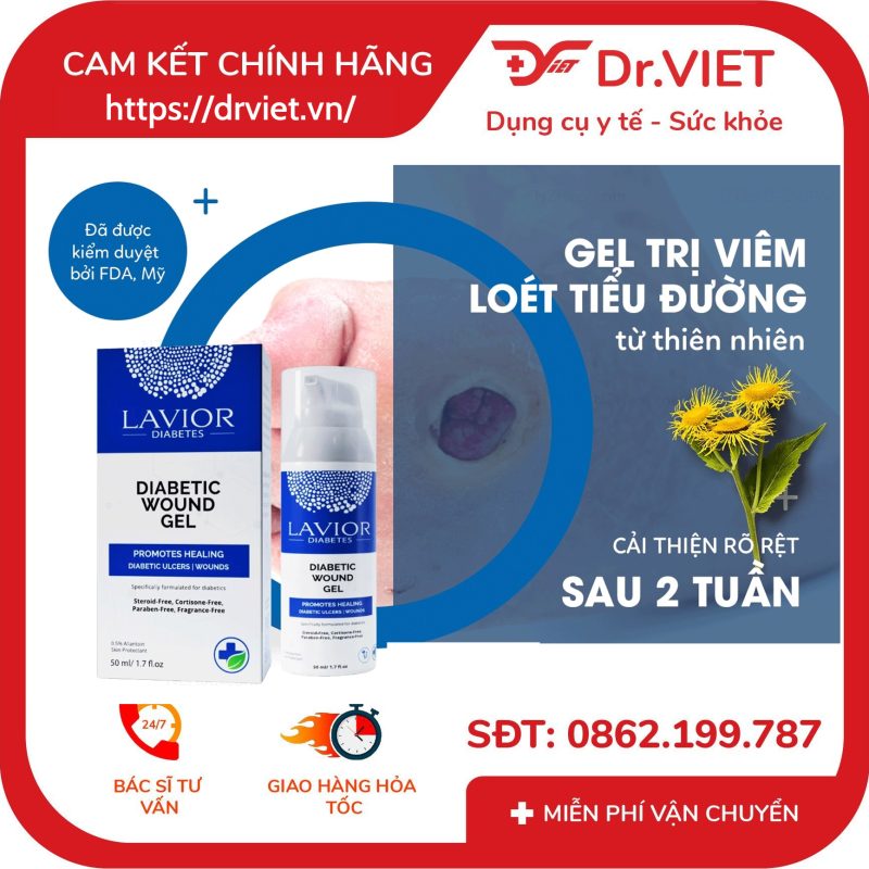 Gel chống loét tiểu đường Lavior D-Care Diabetic Wound Gel 50ml