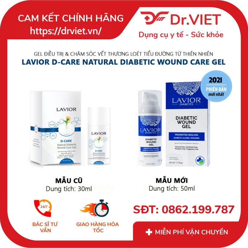Alternative view of Gel chống loét tiểu đường Lavior D-Care Diabetic Wound Gel 50ml