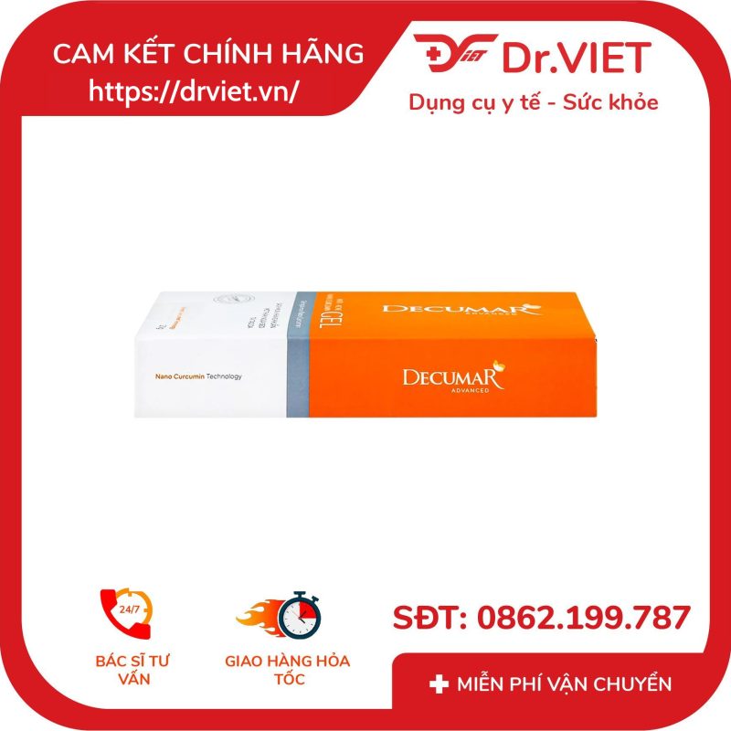 Gel ngừa mụn Nano Curcumin Decumar Advanced 20g