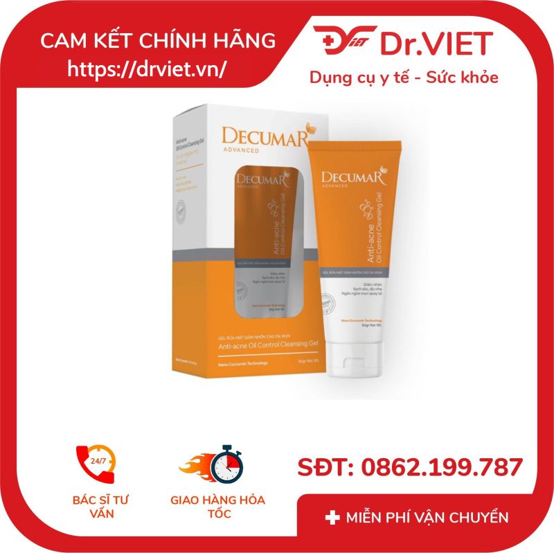 Sữa rửa mặt dạng Gel Decumar Clean Advanced 100gr