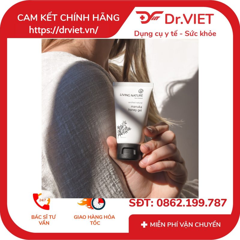 Gel trị mụn Living Nature Manuka Honey Gel 50ml 12 Gel trị mụn Living Nature Manuka Honey Gel 50ml