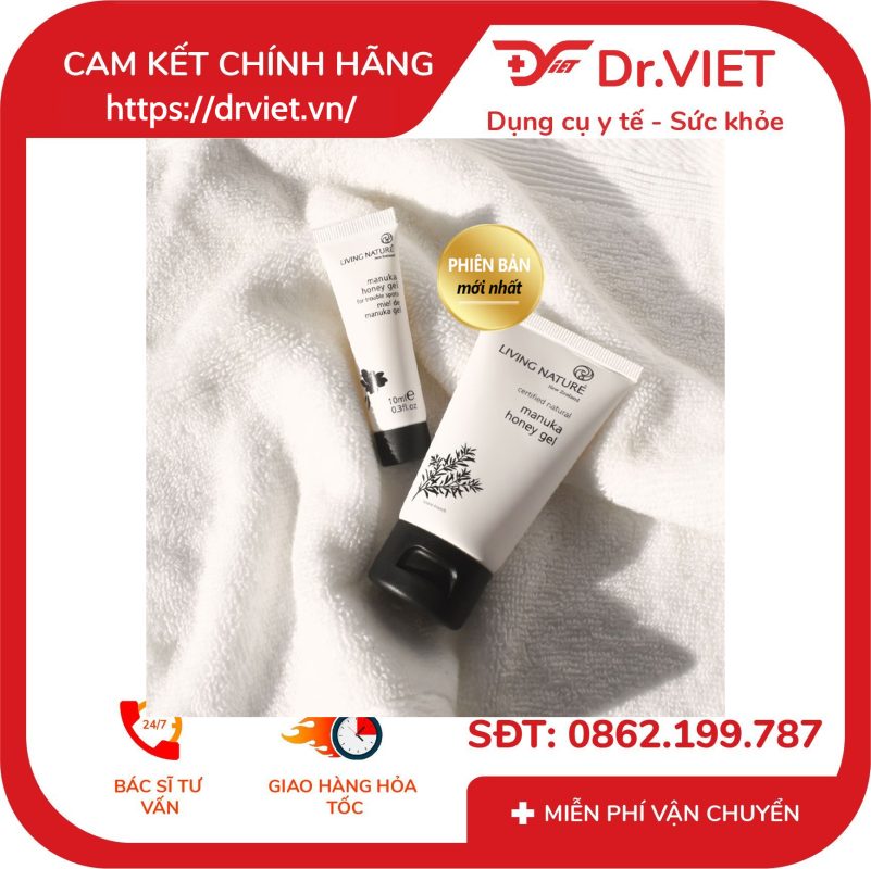 Gel trị mụn Living Nature Manuka Honey Gel 50ml