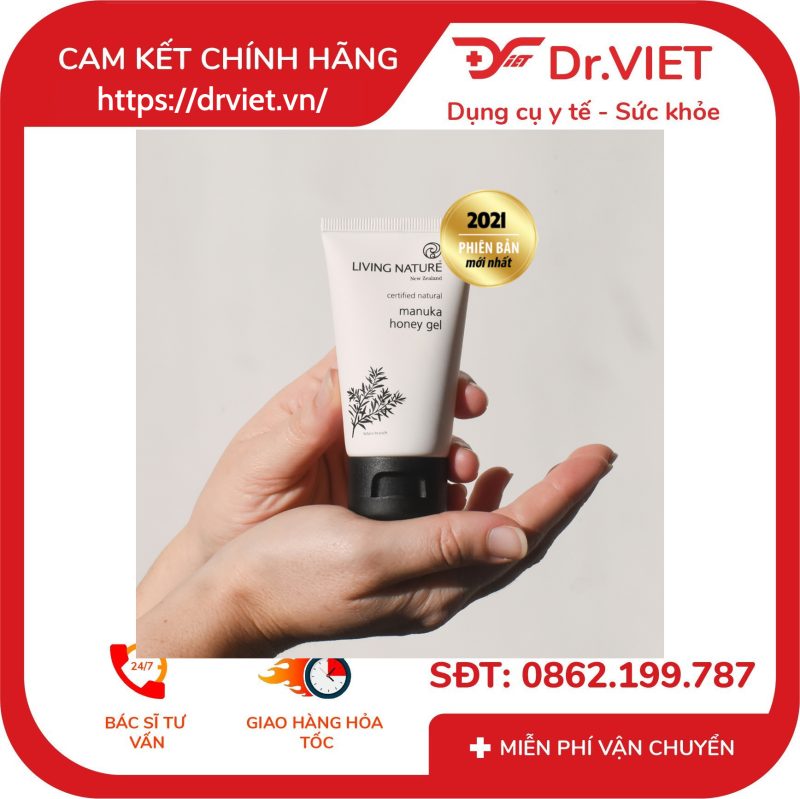 Gel trị mụn Living Nature Manuka Honey Gel 50ml