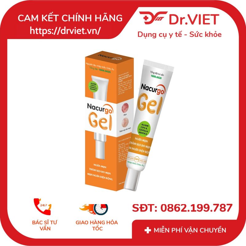Gel trị mụn và thâm sẹo Nacurgo Gel