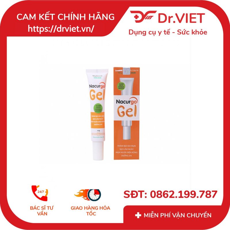 Gel trị mụn và thâm sẹo Nacurgo Gel