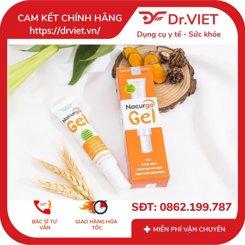 Gel trị mụn và thâm sẹo Nacurgo Gel