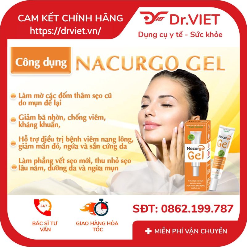 Alternative view of Gel trị mụn và thâm sẹo Nacurgo Gel