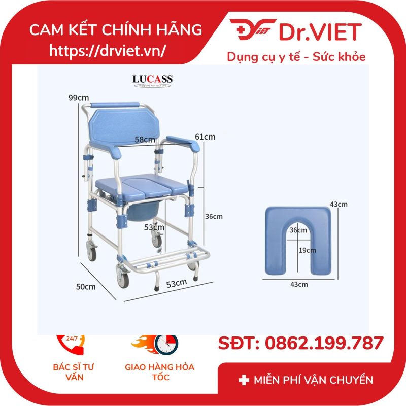 Ghế bô vệ sinh Lucass GX-200 13 Ghế bô vệ sinh Lucass GX-200