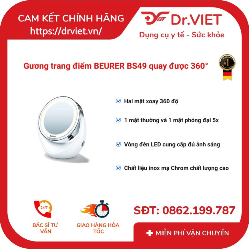 Alternative view of Gương trang điểm 2 mặt Beurer BS49