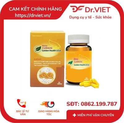 Hỗ trợ điều trị viêm loét dạ dày tá tràng Nano Curmin Gold hộp 30 viên