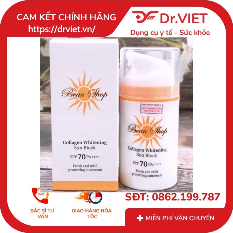 Alternative view of Kem Chống Nắng Collagen Whitening Sun Block SPF70 PA+++