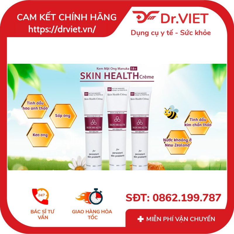 Kem Mật Ong Manuka Skin Health 18+ Madeleine Ritchie 40ml 12 Kem Mật Ong Manuka Skin Health 18+ Madeleine Ritchie 40ml