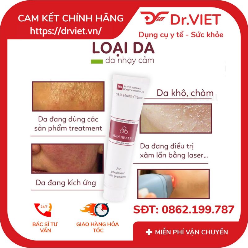 Kem Mật Ong Manuka Skin Health 18+ Madeleine Ritchie 40ml 11 Kem Mật Ong Manuka Skin Health 18+ Madeleine Ritchie 40ml