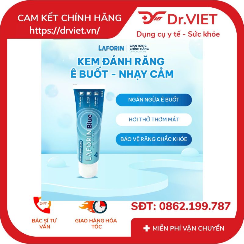 Kem đánh răng Laforin Blue dành cho răng ê buốt 100g 13 Kem đánh răng Laforin Blue dành cho răng ê buốt 100g