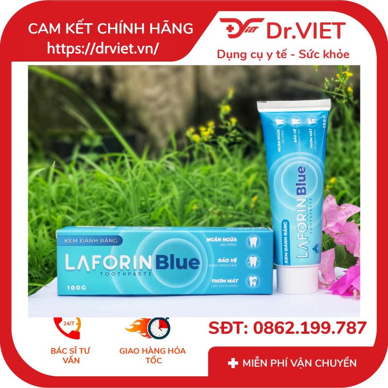 Kem đánh răng Laforin Blue dành cho răng ê buốt 100g 11 Kem đánh răng Laforin Blue dành cho răng ê buốt 100g