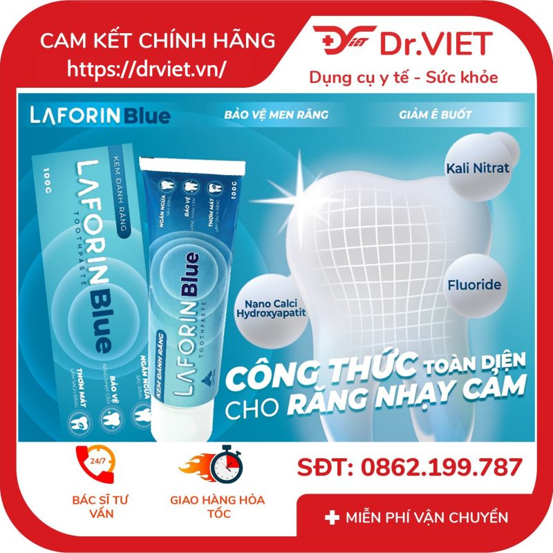 Alternative view of Kem đánh răng Laforin Blue dành cho răng ê buốt 100g