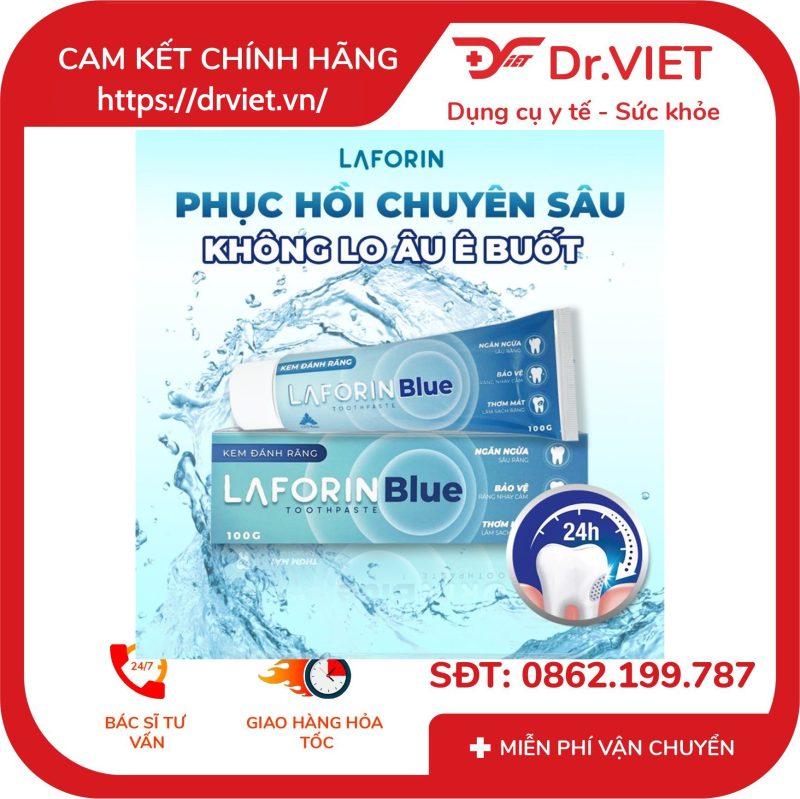 Kem đánh răng Laforin Blue dành cho răng ê buốt 100g