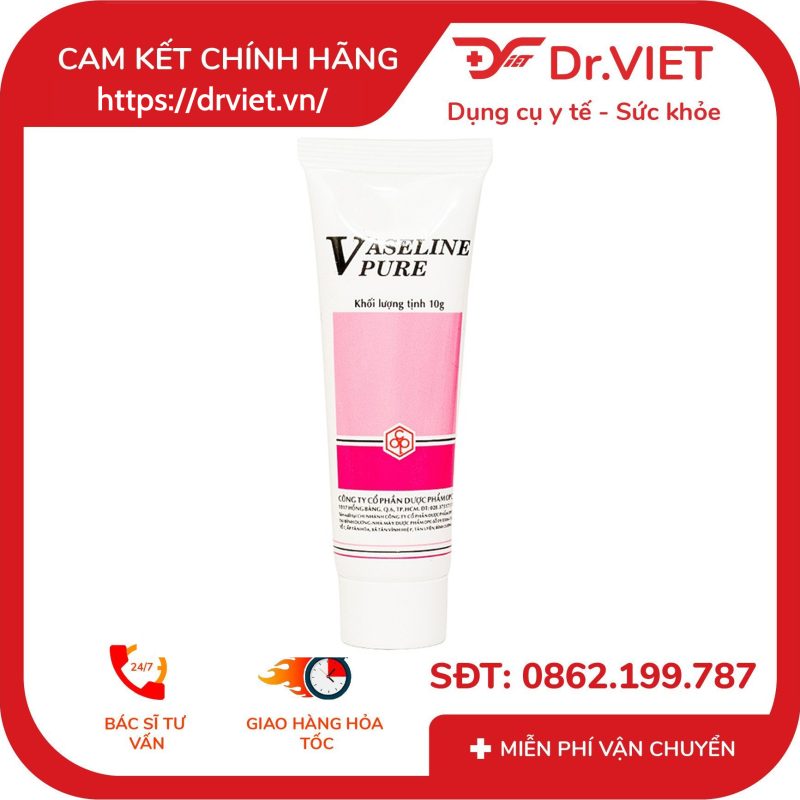Kem Vaseline Pure OPC phòng nứt môi nứt da bàn chân bàn tay 10g 11 Kem Vaseline Pure OPC phòng nứt môi nứt da bàn chân bàn tay 10g