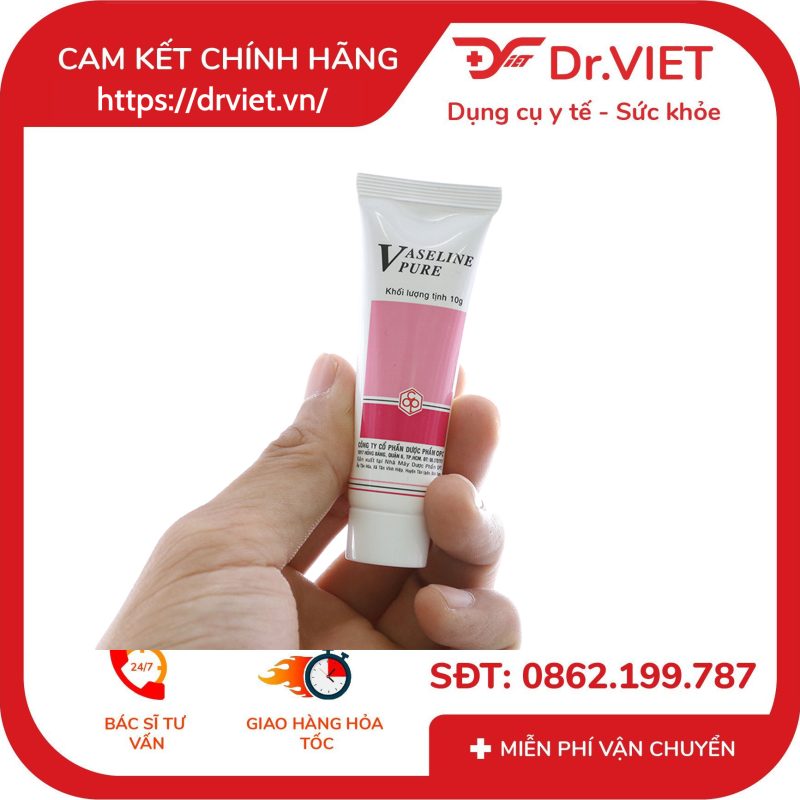 Kem Vaseline Pure OPC phòng nứt môi nứt da bàn chân bàn tay 10g 9 Kem Vaseline Pure OPC phòng nứt môi nứt da bàn chân bàn tay 10g