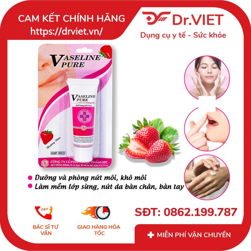 Alternative view of Kem Vaseline Pure OPC phòng nứt môi nứt da bàn chân bàn tay 10g