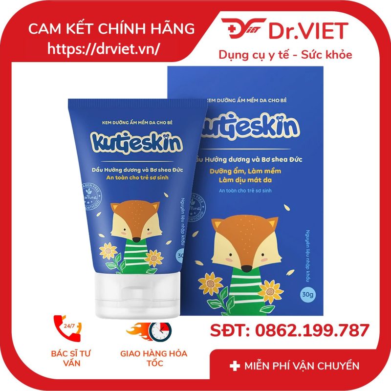 Kem dưỡng ẩm mềm da cho bé Kutieskin giảm khô ngứa, nứt nẻ da (30g) 13 Kem dưỡng ẩm mềm da cho bé Kutieskin giảm khô ngứa, nứt nẻ da (30g)