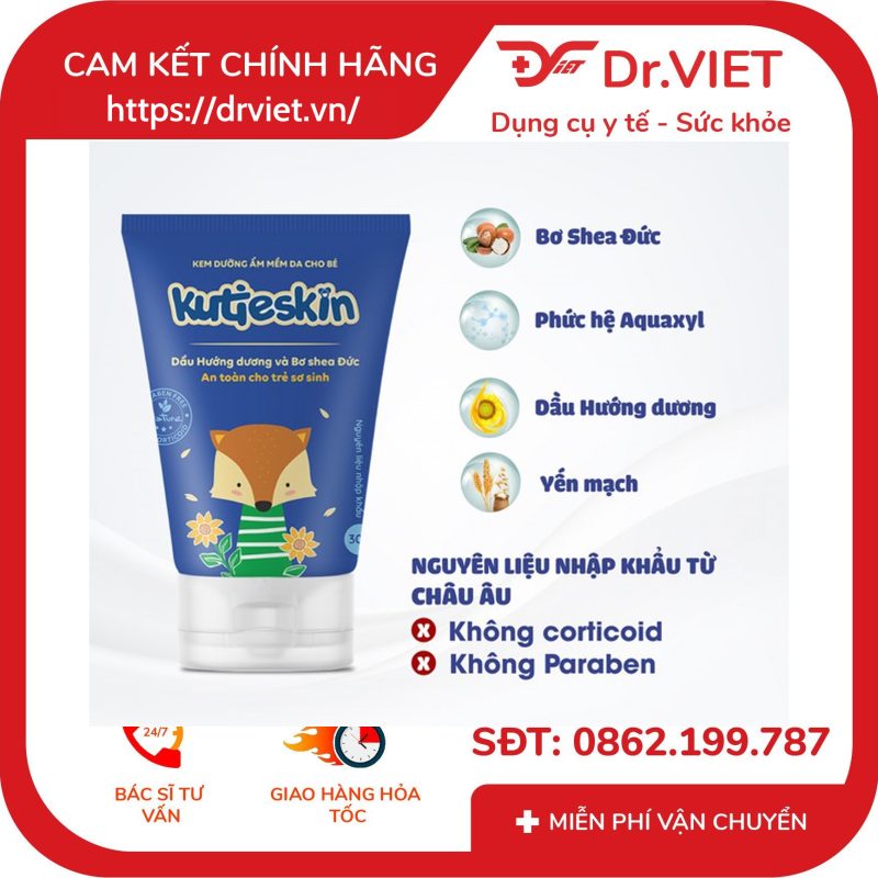 Kem dưỡng ẩm mềm da cho bé Kutieskin giảm khô ngứa, nứt nẻ da (30g) 11 Kem dưỡng ẩm mềm da cho bé Kutieskin giảm khô ngứa, nứt nẻ da (30g)