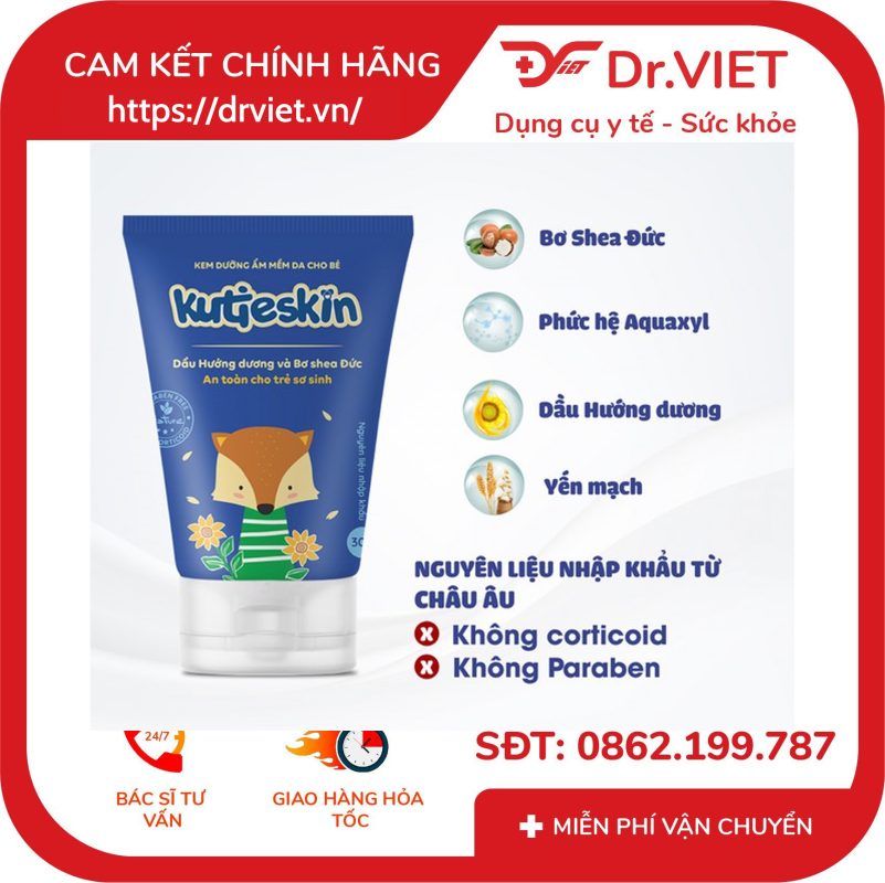 Kem dưỡng ẩm mềm da cho bé Kutieskin giảm khô ngứa, nứt nẻ da (30g)