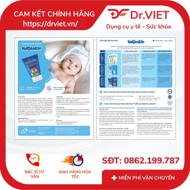 Kem dưỡng ẩm mềm da cho bé Kutieskin giảm khô ngứa, nứt nẻ da (30g) 10 Kem dưỡng ẩm mềm da cho bé Kutieskin giảm khô ngứa, nứt nẻ da (30g)