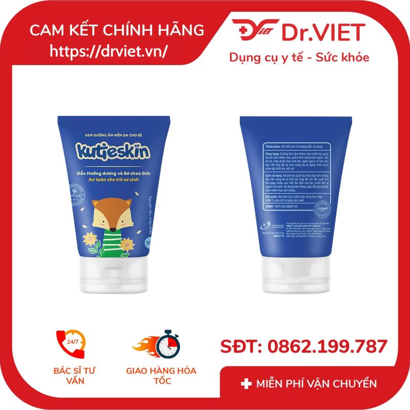 Kem dưỡng ẩm mềm da cho bé Kutieskin giảm khô ngứa, nứt nẻ da (30g) 14 Kem dưỡng ẩm mềm da cho bé Kutieskin giảm khô ngứa, nứt nẻ da (30g)