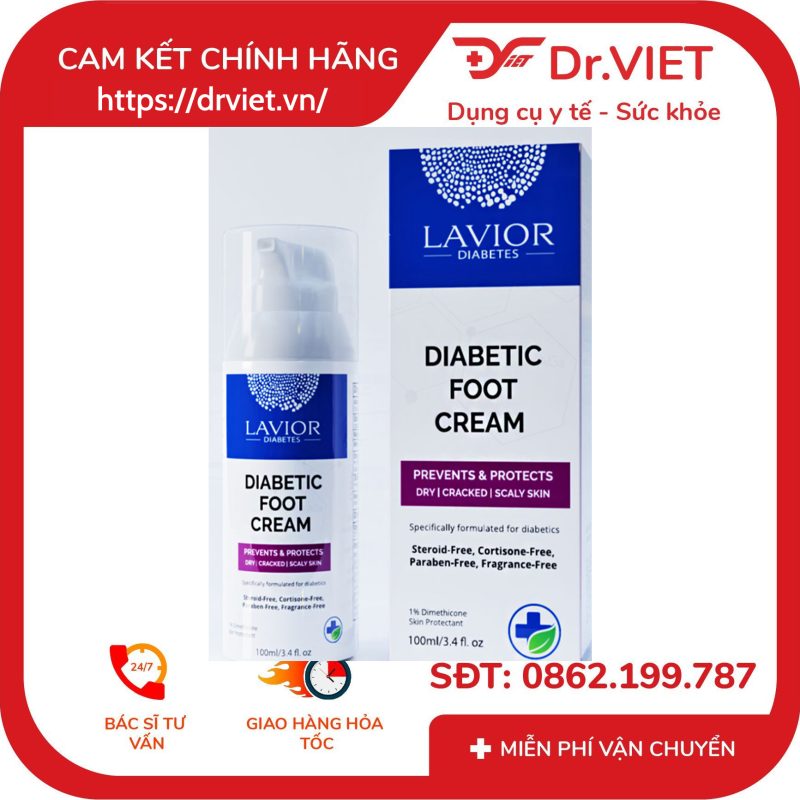 Kem dưỡng chống loét tì đè LAVIOR Diabetic Foot Cream 100ml 10 Kem dưỡng chống loét tì đè LAVIOR Diabetic Foot Cream 100ml
