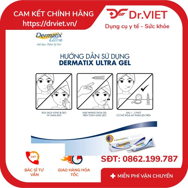 Kem trị sẹo Dermatix Ultra 15g làm mờ các vết sẹo hiệu quả 11 Kem trị sẹo Dermatix Ultra 15g làm mờ các vết sẹo hiệu quả