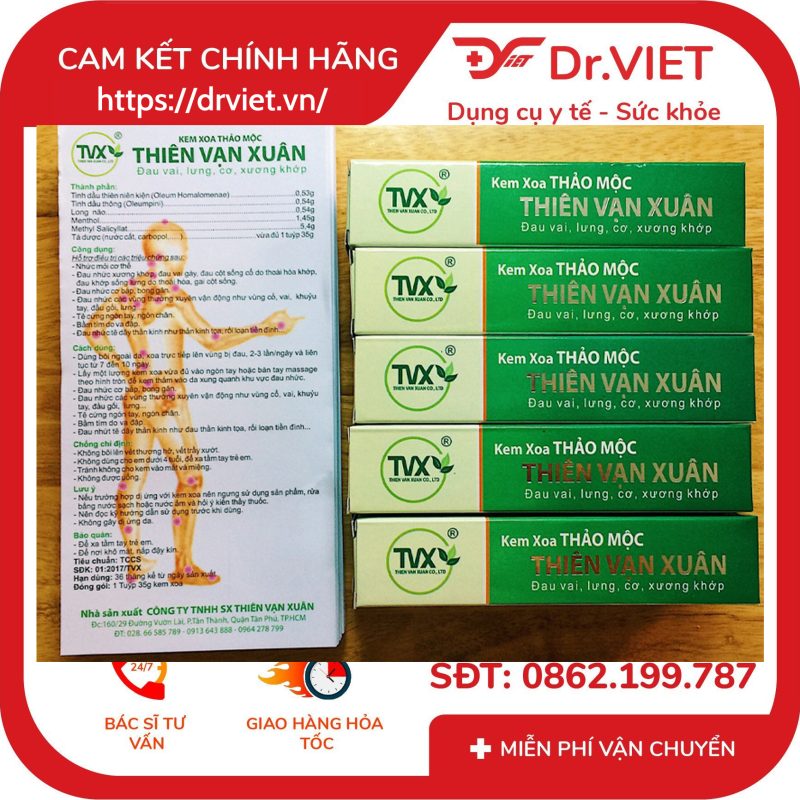 Kem xoa bóp thảo mộc Thiên Vạn Xuân tuýp 35g