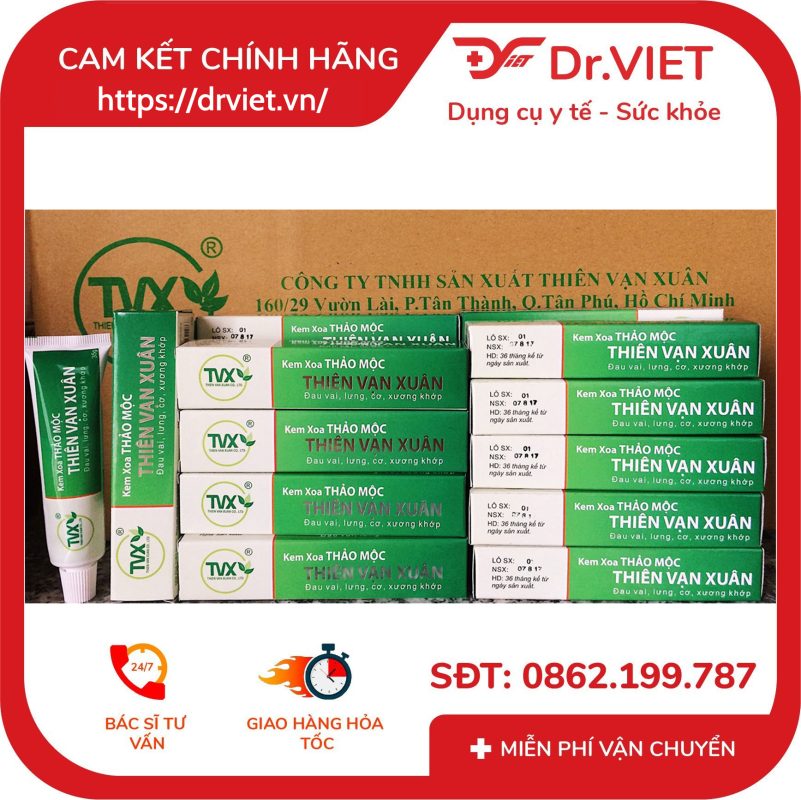 Kem xoa bóp thảo mộc Thiên Vạn Xuân tuýp 35g 13 Kem xoa bóp thảo mộc Thiên Vạn Xuân tuýp 35g
