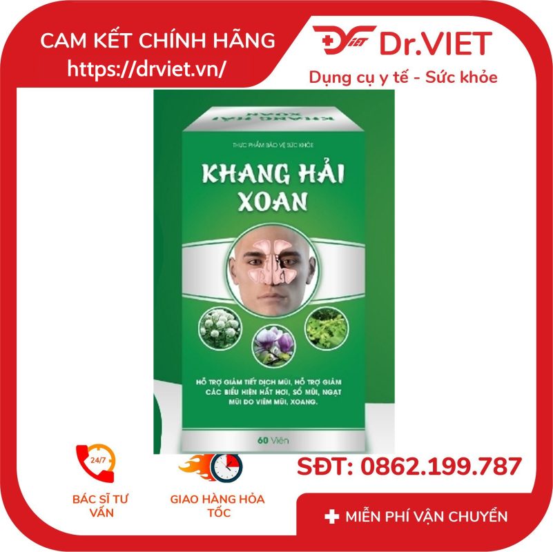 Khang Hải Xoan hỗ trợ giảm các biểu hiện hắt hơi, sổ mũi, ngạt mũi 10 Khang Hải Xoan hỗ trợ giảm các biểu hiện hắt hơi, sổ mũi, ngạt mũi
