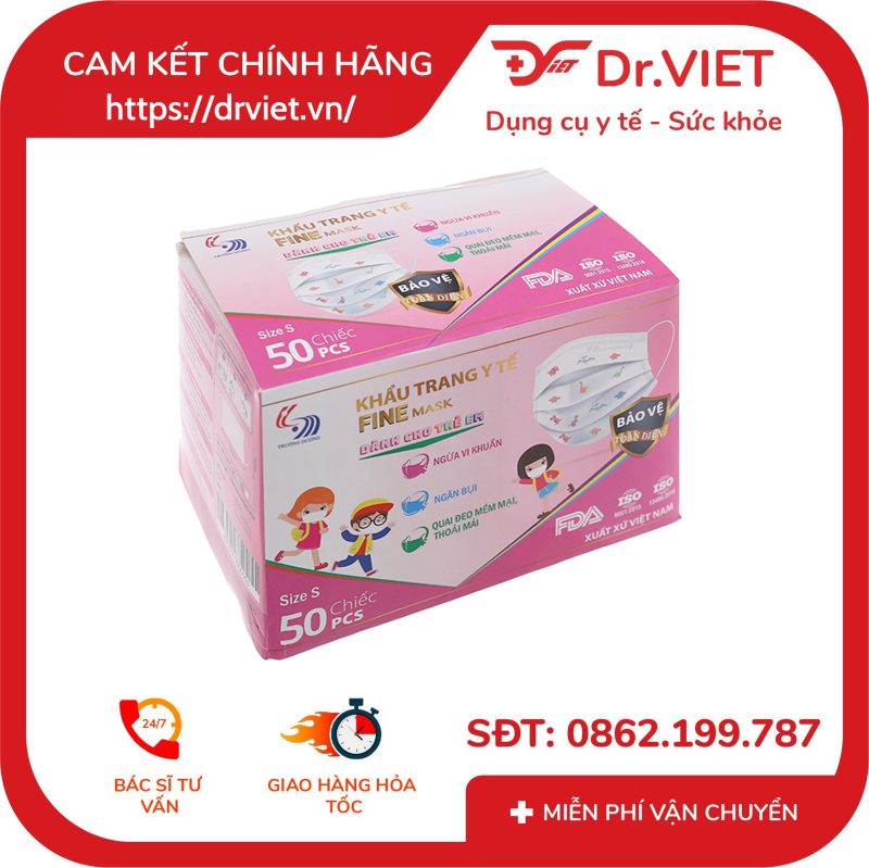 Khẩu trang y tế trẻ em Fine Mask Kids