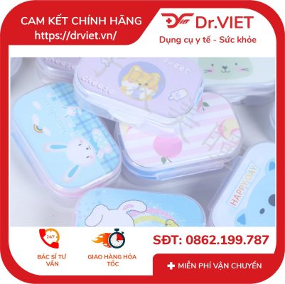 Khay gương mini hình thú có kèm dùng cụ đeo lens