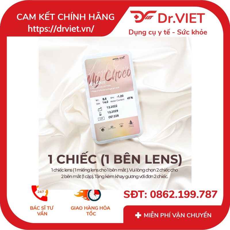 Alternative view of Kính áp tròng My Choco Silicone Hydrogel 0 độ
