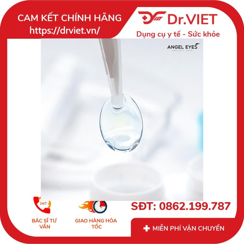Lens 1 ngày trong suốt Angel Eyes cho mắt nhạy cảm có độ cận từ 0 đến 10 độ