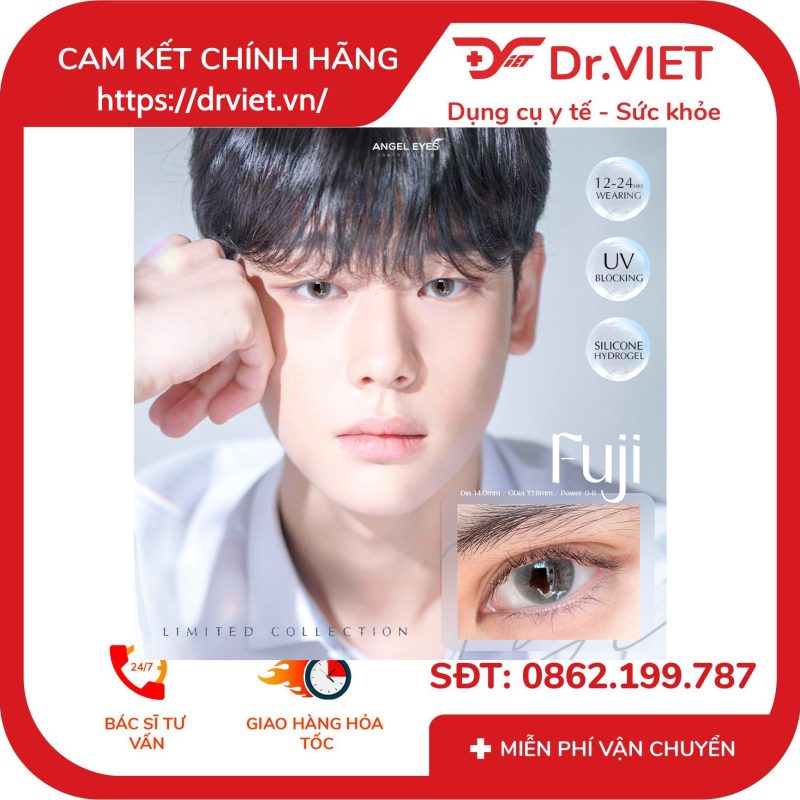 Lens mắt nhỏ Fuji Gray màu xám khói Tây siêu tự nhiên 10 Lens mắt nhỏ Fuji Gray màu xám khói Tây siêu tự nhiên