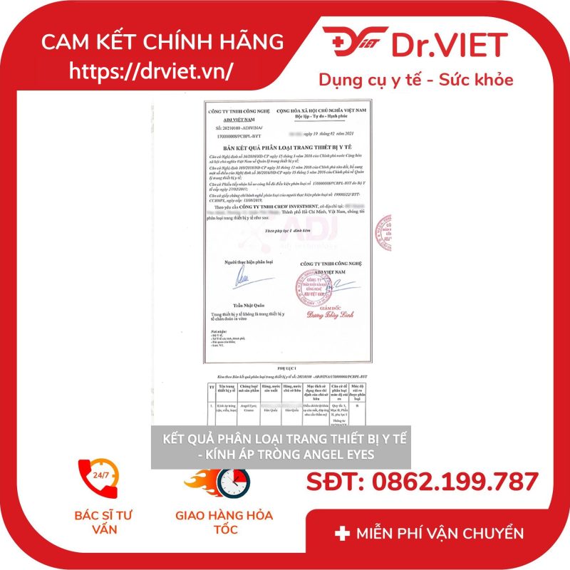 Lens trong suốt cận Angel Eyes cho mắt nhạy cảm có độ cận từ 0 đến 15 độ