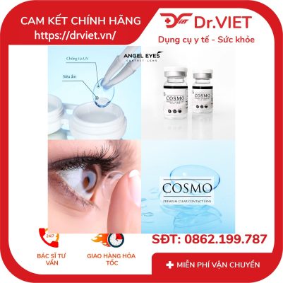Lens trong suốt cận Angel Eyes cho mắt nhạy cảm có độ cận từ 0 đến 15 độ