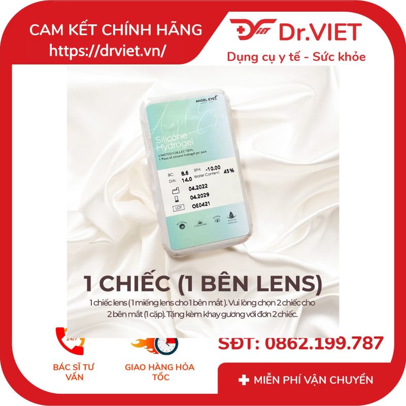 Lens trong suốt dòng cao cấp chất liệu Silicone Hydrogel Angel Eyes độ cận 1-15 13 Lens trong suốt dòng cao cấp chất liệu Silicone Hydrogel Angel Eyes độ cận 1-15