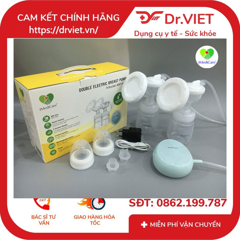 Máy hút sữa điện đôi Imedicare IBP-6D 15 Máy hút sữa điện đôi Imedicare IBP-6D