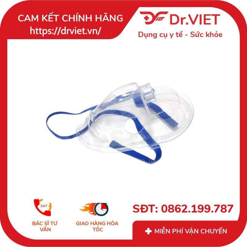 Mặt nạ xông mũi họng Omron người lớn Adult Mask PVC 9 Mặt nạ xông mũi họng Omron người lớn Adult Mask PVC